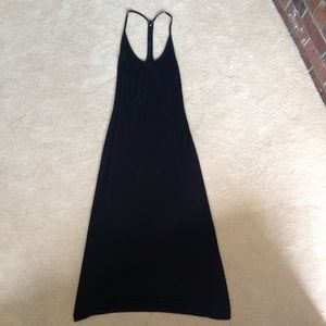 The Row Black Jersey Racerback Maxi Dress